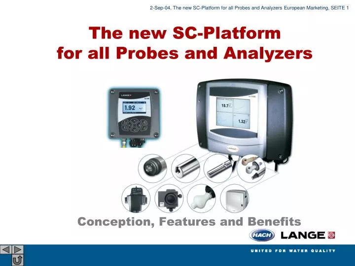 the new sc platform for all probes and analyzers