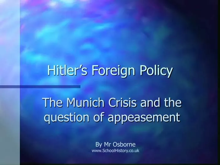 hitler s foreign policy