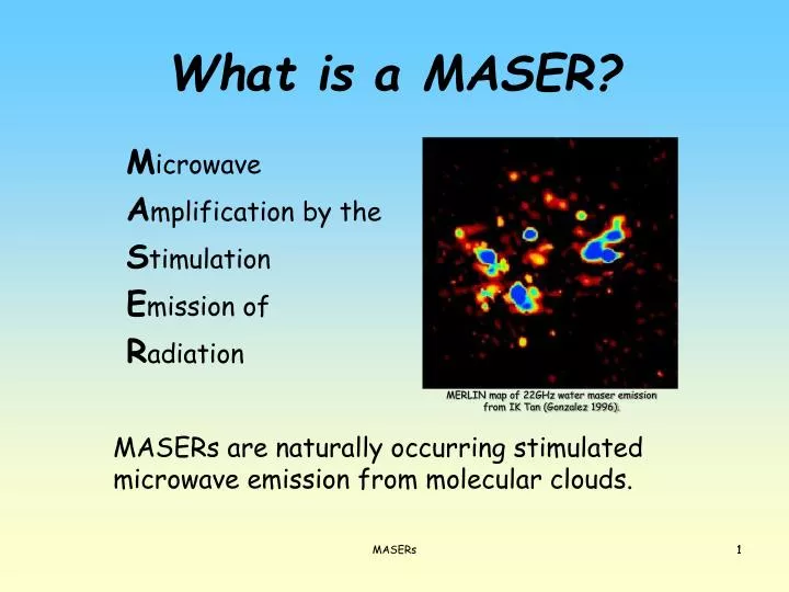 what is a maser