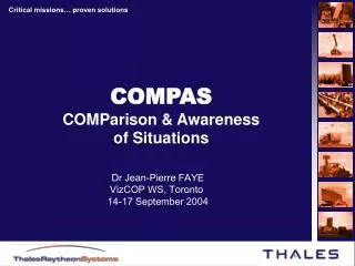 COMPAS COMParison &amp; Awareness of Situations