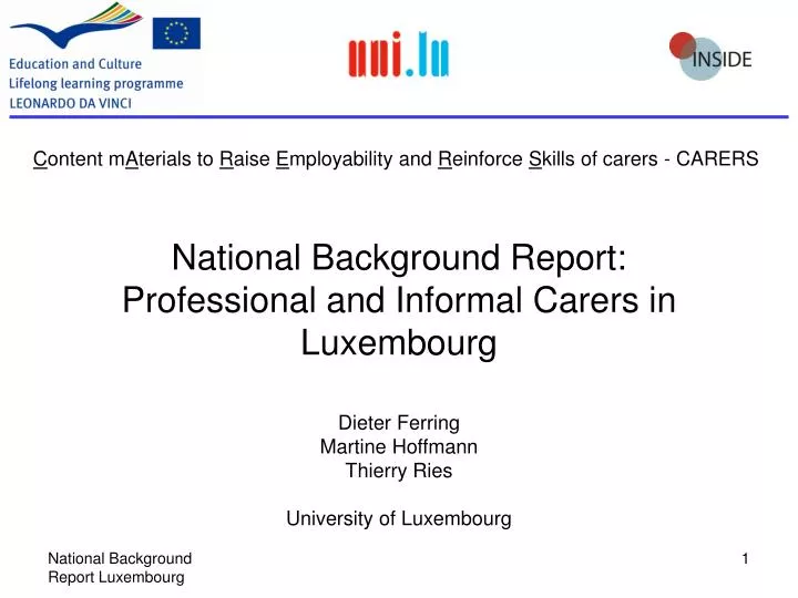 national background report professional and informal carers in luxembourg