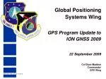 Global Positioning Systems Wing - slide 1