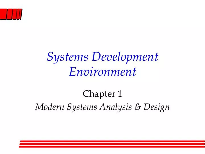 systems development environment