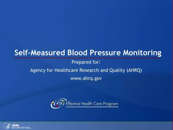 self measured blood pressure monitoring