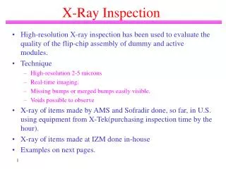 X-Ray Inspection