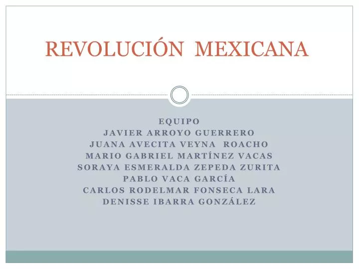 revoluci n mexicana