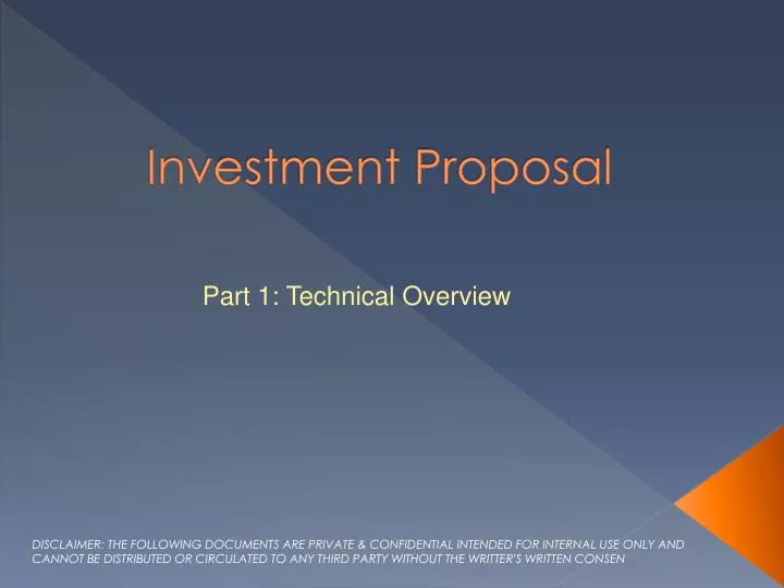 investment proposal