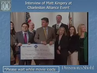 interview of matt kingery at charleston alliance event