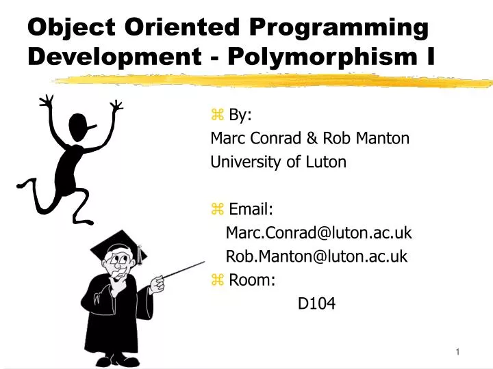 object oriented programming development polymorphism i