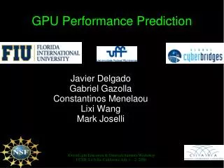 GPU Performance Prediction