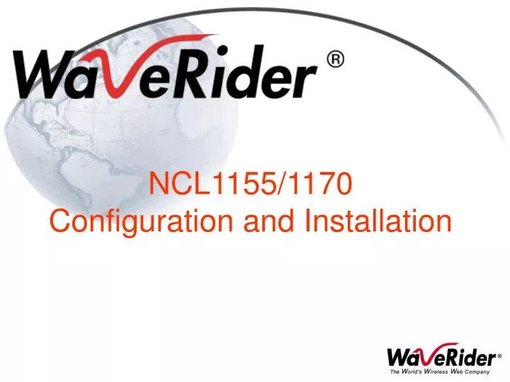 ncl1155 1170 configuration and installation