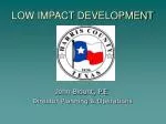 LOW IMPACT DEVELOPMENT - slide 1