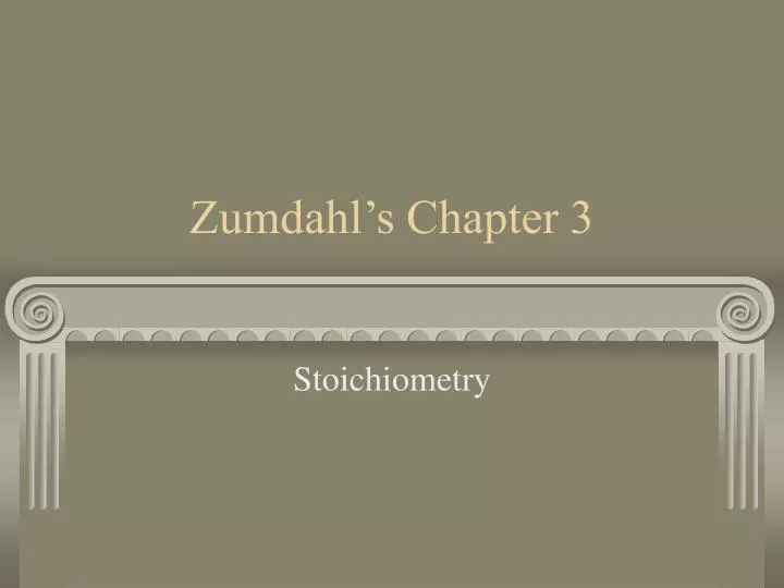 zumdahl s chapter 3