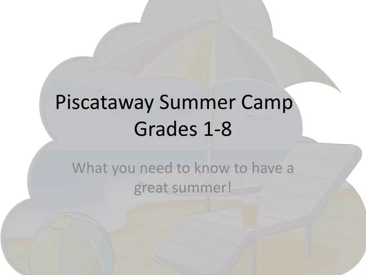 piscataway summer camp grades 1 8