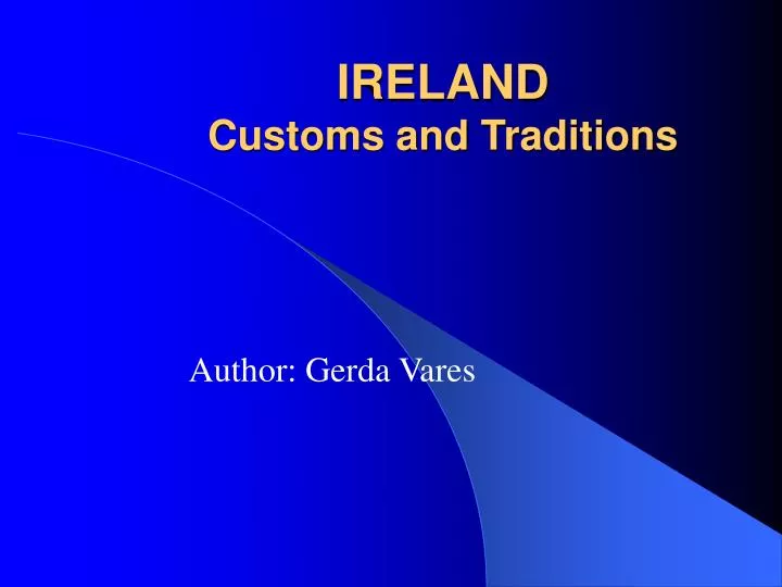 ireland customs and traditions