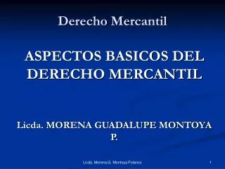 derecho mercantil