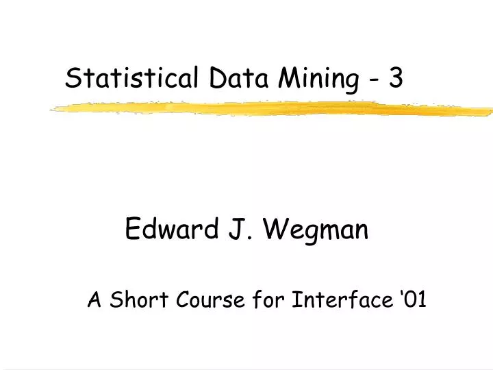 statistical data mining 3