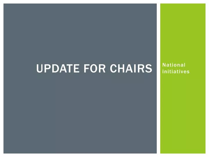 update for chairs