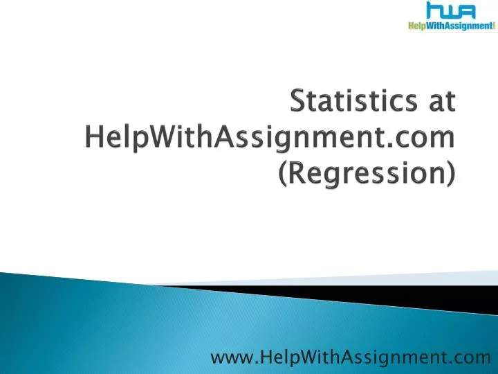 statistics at helpwithassignment com regression