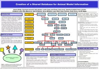 Creation of a Shared Database for Animal Model Information