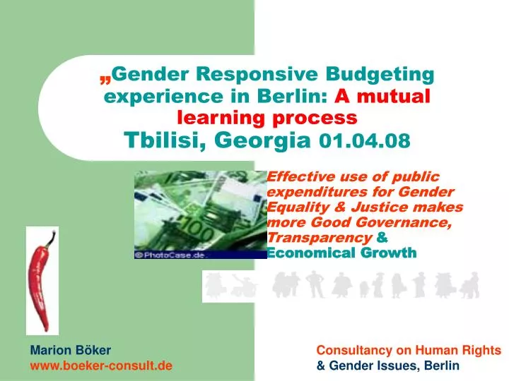 gender responsive budgeting experience in berlin a mutual learning process tbilisi georgia 01 04 08