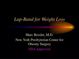 Lap-Band for Weight Loss