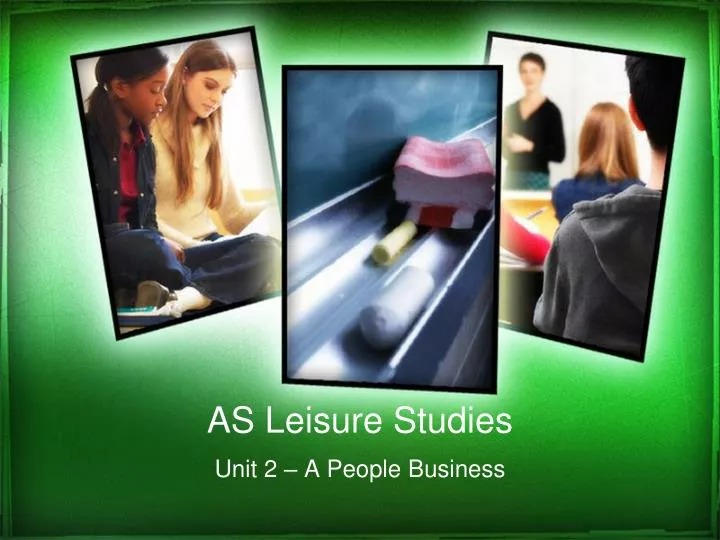 as leisure studies