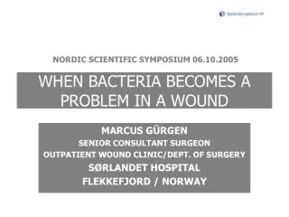 WHEN BACTERIA BECOMES A PROBLEM IN A WOUND