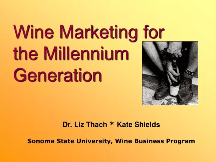 wine marketing for the millennium generation