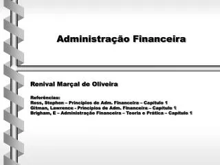 Administração Financeira