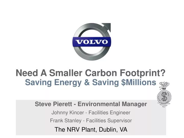 need a smaller carbon footprint saving energy saving millions