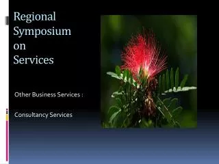 Regional Symposium on Services