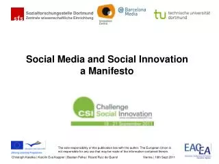 Social Media and Social Innovation a Manifesto