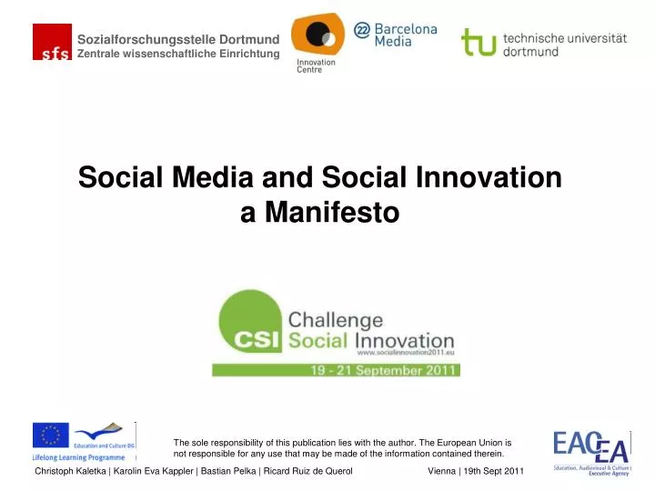 social media and social innovation a manifesto