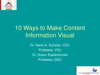 10 Ways to Make Content Information Visual