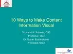 10 Ways to Make Content Information Visual