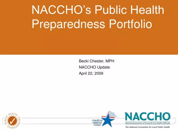 naccho s public health preparedness portfolio