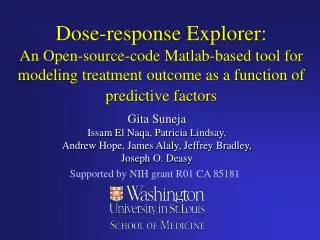 Dose-response Explorer: An Open-source-code Matlab-based tool for modeling treatment outcome as a function of predictive