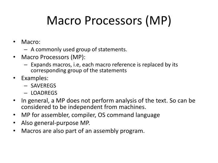 macro processors mp