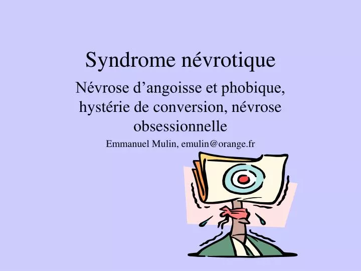 syndrome n vrotique