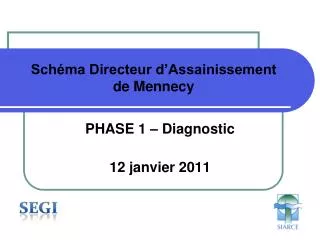 Schéma Directeur d’Assainissement de Mennecy