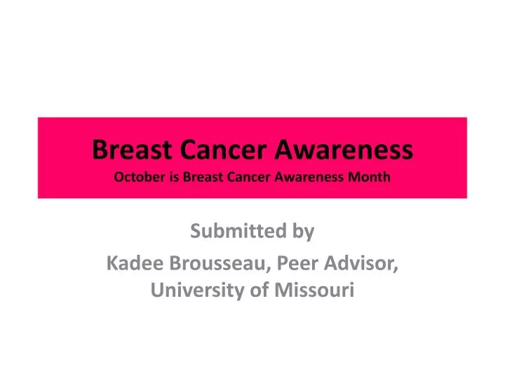 breast cancer awareness october is breast cancer awareness month