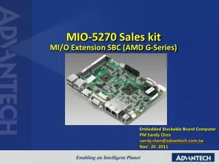 MIO-5270 Sales kit MI/O Extension SBC (AMD G-Series)