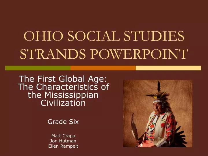 ohio social studies strands powerpoint