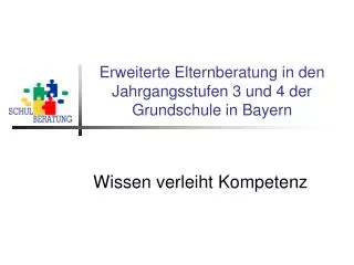 Erweiterte Elternberatung in den Jahrgangsstufen 3 und 4 der Grundschule in Bayern