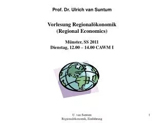 Prof. Dr. Ulrich van Suntum