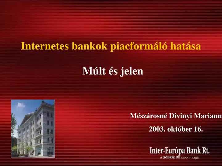 internetes bankok piacform l hat sa