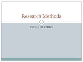 Research Methods