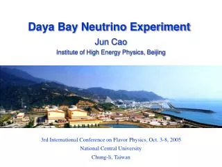 Daya Bay Neutrino Experiment