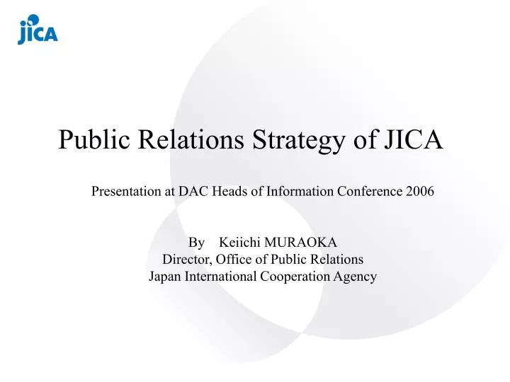 public relations strategy of jica